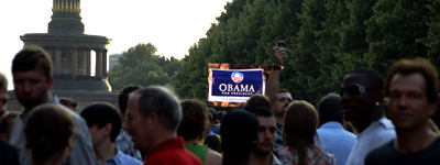 Obama Inszenierung in Berlin