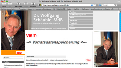 Screenshot www.wolfgang-schaeuble.de